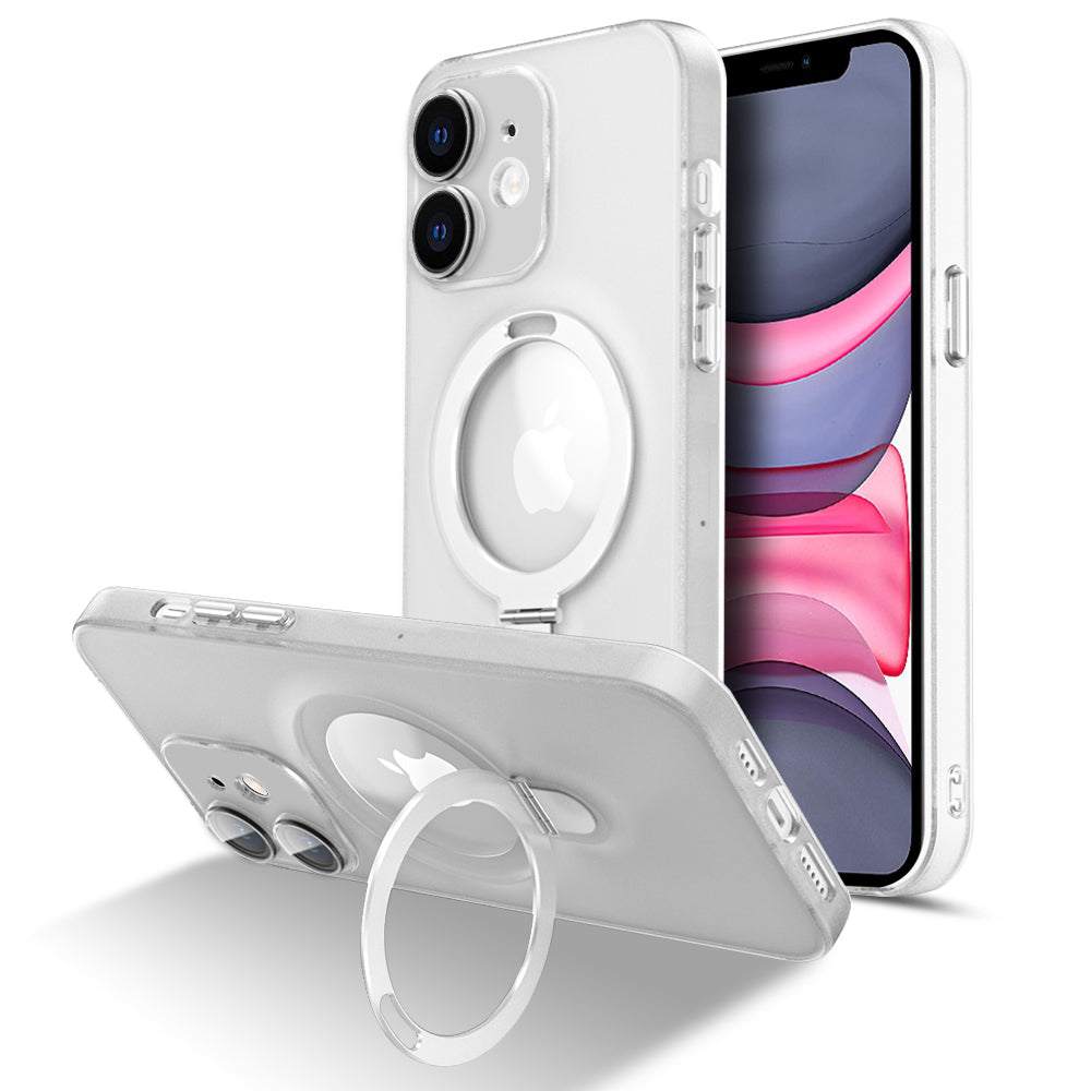 Til iPhone 11 6,1 tommer Magnetisk Kickstand Case Matt PC TPU telefoncover med kameralinsebeskytter Til iPhone 11 6,1 tommer Magnetisk Kickstand Case Matt PC TPU telefoncover med kameralinsebeskytter